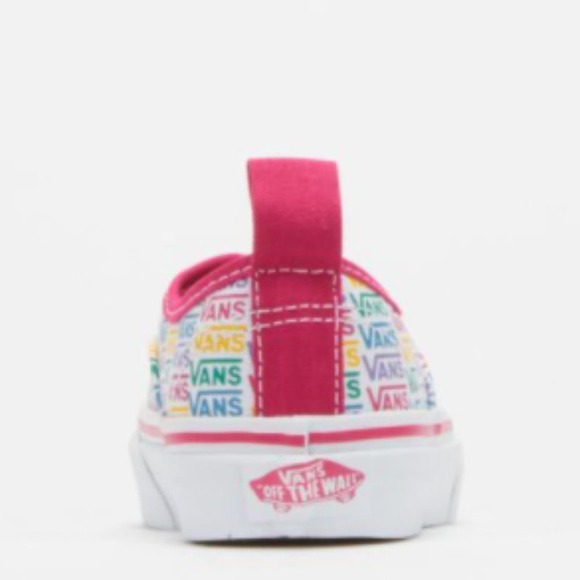 Vans Kids Authentic Elastic Rainbow Sneaker 10.5K - Picture 4 of 12